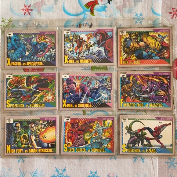 Variety Pack Marvel 1991 Arch-Enemies Comic Cards - Picture 2 of 2